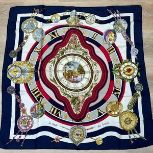 Hermes Silk Scarf - Parmi les Fleurs Je Compte les Heures